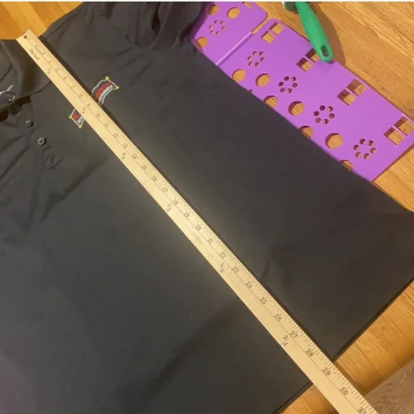 Sport-Tek Black Logo Polo Shirt Men Size L - Picture 5 of 8